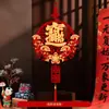 2026 Año Nuevo Carácter Rojo de la Fortuna al por Mayor Festival de Primavera Decoración de Sala de Estar Decoración Colgante Entrada de Año Nuevo Manzana Carácter de la Fortuna Colgante