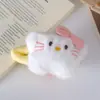 Novo prendedor de cabelo de pelúcia grande de gato e estrela de inverno, acessório de cabelo lateral fofo e versátil para meninas