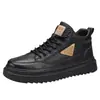 Zapatos para Hombre Botas 2025 Nuevo Otoño Caña Alta Retro Británico Moda Casual Zapatos de Piel para Hombre Zapatos de Suela Gruesa que Aumentan la Altura