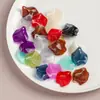 Pétalos de Flores Brillantes con Degradado de un Solo Color DIY Pendientes Colgante Acrílico Personalizado Accesorios para Pasador Wholesale