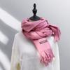 Cachecol Feminino Versátil Super Macio Xale Cachecol de Caxemira Cor Pura Outono e Inverno Fabricante Transfronteiriço Atacado Presentes