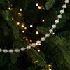 Hong Kong Heng cadena de cuentas redondas de perlas transparentes de colores cadena de cuentas adornos DIY para árbol de Navidad colgante de decoración para bodas de Navidad
