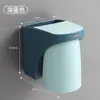 Suporte de Escova de Dentes com Absorção Magnética Sem Perfuração Copo de Escova Doméstico Copo de Enxaguante Bucal para Casal Prateleira de Armazenamento de Escova de Dentes Elétrica Montada na Parede do Banheiro