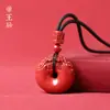 Pingente Fivela de Segurança Pixiu de Cinábrio para Homens e Mulheres, Colar de Casal Areia Imperial, Chaveiro Areia Dourada Roxa, Tendência Estilo Chinês
