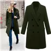 Nuevo en Stock 2023 Abrigo de Lana para Mujer de Longitud Media Amazon Más Vendido Abrigo de Lana de Doble Botonadura Mayoreo