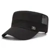 Gorra de béisbol de visera plana y grande, protección solar, malla transpirable, unisex, sombrero de sol de secado rápido para verano, sombrero casual