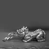 Par de Ornamentos de Cobre Pixiu de Latón Macizo, Colgantes Creativos de Estilo Chino, Pequeños Ornamentos Vintage, Colgantes para Llaves de Latón