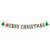 Decorações de Natal transfronteiriças: guirlanda de renas, itens de decoração para árvore de Natal, adereços para fotos, banner de guirlanda de floco de neve