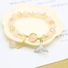 Pulsera Nueva de Moda Famosa en Internet para Estudiantes para Mujeres, Pulsera Dulce de Dibujos Animados de Cristal Transparente Hielo
