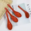 Cuchara cuchara cuchara cuchara roja melamina cuchara pequeña para arroz cuchara para fideos de arroz picantes y calientes 16cm tienda de un yuan puesto de dos yuanes