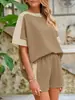 Conjunto Deportivo Casual de Bloques de Color Suelto Nuevo de Verano 2026 Amazon