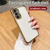 Adecuado para Samsung A27 A07 A05S A18 Funda para Teléfono Móvil Galvanizada Anti-Caída en las Cuatro Esquinas A32 A35 A08 A26 Set