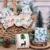 Cinta Navideña Transfronteriza Cinta para Envolver Regalos Cinta Decorativa al por Mayor Cinta de Grogrén con Borde de Alambre Navideño de 63 mm
