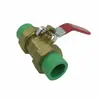 Accesorios para tubería PPR verdes 4 minutos 6 minutos 1 pulgada 20/25/32 codo directo tes rosca interior rosca exterior accesorios de unión para decoración del hogar