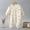 Macacão do bebê primavera e outono meninos e meninas bebê Outono romper recém-nascido roupas infantis de algodão puro desossado Four Seasons romper
