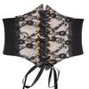 Cinto elástico de renda transparente cintura apertada feminina Decoração de alça super larga com saia Selo de cintura elástica Cinto elástico estilo coreano