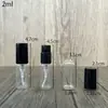 Suministro Listo B310-2Ml Botella de Muestra de Perfume de Bayoneta/Botella de Spray Portátil/Botella Vacía en Lata Cosmética