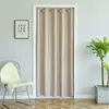Cortina de Puerta de Tela sin Taladro para Hogar Dormitorio Oscurecimiento Acondicionador de Aire a Prueba de Viento Cocina Vestidor Baño Cortina Divisoria