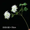 2 flores de hortensia artificiales en colores primaverales, mesa de comedor interior estilo europeo, sala de estar, flores decorativas para exteriores, flores artificiales, flores de seda, accesorios para fotografía