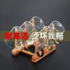 Taza de Té Pequeña de Vidrio Resistente al Calor para el Hogar Juego de Té Kung Fu Traje Transparente Taza Maestra Individual Engrosada con Asa 6 Piezas