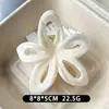 Acessórios Transfronteiriços Europeus e Americanos Cor Gradiente Deslumbrante Frangipani Presilha de Cabelo Vazada Presilha de Garra para Parte de Trás da Cabeça Presilha de Tubarão Ornamento de Cabelo