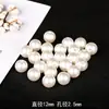 Cuentas sueltas de perlas de imitación con brillo perforadas de 3-30 mm, accesorios hechos a mano para pasador de pelo, pulsera, collar, decoración