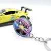 Carro modificado cubo de roda chaveiro pingente de jóias de metal presente chaveiro AMG cubo de roda spot atacado