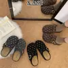 En stock~Zapatillas Birkenstock de lana a cuadros con lunares grises, suela gruesa, súper suaves, para mujer, slip-on, zapatos sencillos para persona perezosa, zuecos