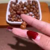 Atacado ébano, jacarandá, pereira, bodhi estrela lua mini perfurado cabaça pequena peças de mão, acessórios para pulseira DIY