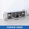 Gabinete de zapatos de acero inoxidable 201, vestidor, banco para cambiarse los zapatos, casillero, gabinete multi-puerta con cerradura, taller libre de polvo, gabinete de almacenamiento para empleados