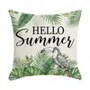 Fronhas Personalizadas Mais Vendidas da Amazon com Letras de Primavera e Estampas de Folhas, Capas de Almofada para Sofá e Escritório, Atacado