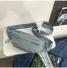 Bolsa de Peito Estilo Japonês Transfronteiriça, Bolsa Transversal Pequena Casual de Cor Sólida, Bolsa de Ombro Japonesa Estilo Workwear, Bolsa de Cintura Esportiva, Bolsa Transversal Versátil
