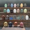 Gansha de Cristal 4cm Pedra Natural Elefante Deus Indiano Pedras Semi-Preciosas Esculturas