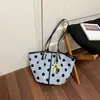 Bolso Tote de Lunares Nuevo 2026 para Mujer, Bolso de Hombro Cruzado de Gran Capacidad, Bolso Cubo Simple y Versátil, Bolso de Moda para el Trabajo