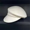 Estilo igual de blogueira Moda blogueira Chapéu Alto de Lã Feminino Outono Inverno Chapéu de Equitação Retrô Britânico Feltro Boné Newsboy Tendência Ins