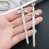 Mezcla de 6 Modelos de Espadas Retro Antiguas Simuladas, Espadas de Cabeza de Gato, Espadas Largas, Espadas Occidentales, Colgantes de Aleación de Zinc, Accesorios para Joyería DIY