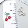 Aceite de Fruta K Blanca Transfronterizo Aleación con Goteo Fresa Plátano Cereza Accesorios para Joyería DIY Llavero Pulsera Collar Colgante