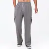 Otoño 2025 Pantalones Casuales Transfronterizos de Pana para Hombre Pantalones Casuales Transpirables de Pierna Ancha Multibolsillos Rectos