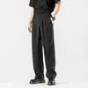 Pantalones Casuales Holgados de Talla Grande para Hombre y Mujer de Verano de Seda de Hielo Delgados Sueltos Rectos Largos Pantalones Holgados
