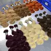 Peluca de Cabello Humano Real, Trenzas Boho, Cabello Humano Onda Corporal, Cabello para Peluca de Exportación