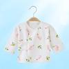 Ropa de media espalda para recién nacido 0-3 junio primavera y otoño algodón ropa ajustada para bebé recién nacido ropa de monje infantil manga larga