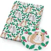 Navidad Acebo Dibujos Animados Serie de Cobayas Patrón Impreso Delgado Algodón Poliéster Hecho a Mano diy Parche Bolsas Mantel Camisa Pijama