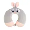 Almohada de Espuma Viscoelástica en Forma de U de Dibujos Animados de Panda Almohada de Viaje Almohada Portátil Almohada para el Cuello Cervical Almohada para la Siesta de Estudiantes Almohada de Dibujos Animados en Forma de U