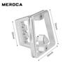 Meroca Portaequipaje Delantero de Tres Orificios Nariz de Cerdo Bicicleta Plegable Pequeña de Tela Aleación de Aluminio Montaje de Portaequipaje Delantero Portátil Tirado a Mano