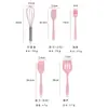 Utensílios de Cozinha de Silicone Conjunto de 5 Peças Utensílios de Cozinha Espátula de Silicone Raspador Pincel Batedor de Ovos Conjunto de 5 Peças de Utensílios de Cozinha de Silicone