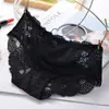 Xiaotianer 650 Sexy Encaje Completo Levanta Glúteos Cintura Media Braguitas Patrón de Rosa Transparente para Mujer