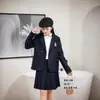 Conjunto de Dos Piezas de Uniforme Escolar Vestido de Cumpleaños para Estudiante Atuendo de Presentación Ropa para Niñas