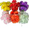 7 Crisantemos Pequeños de Colores Ramo Sacrificial Suministros Sacrificiales Festival Qingming Suministros Funerarios Venta al por Mayor Flores Qingming Flores Artificiales