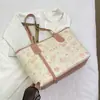 Bolsa Tote Grande com Estampa Fresca, Estilo Novo de Verão 2025, Simples e Elegante, Mochila de Ombro Único para o Dia a Dia Feminina