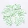 Hojas de pétalos de vidrio de dos colores 13*26MM hojas de durazno diy horquilla hecha a mano pendientes joyería material antiguo
